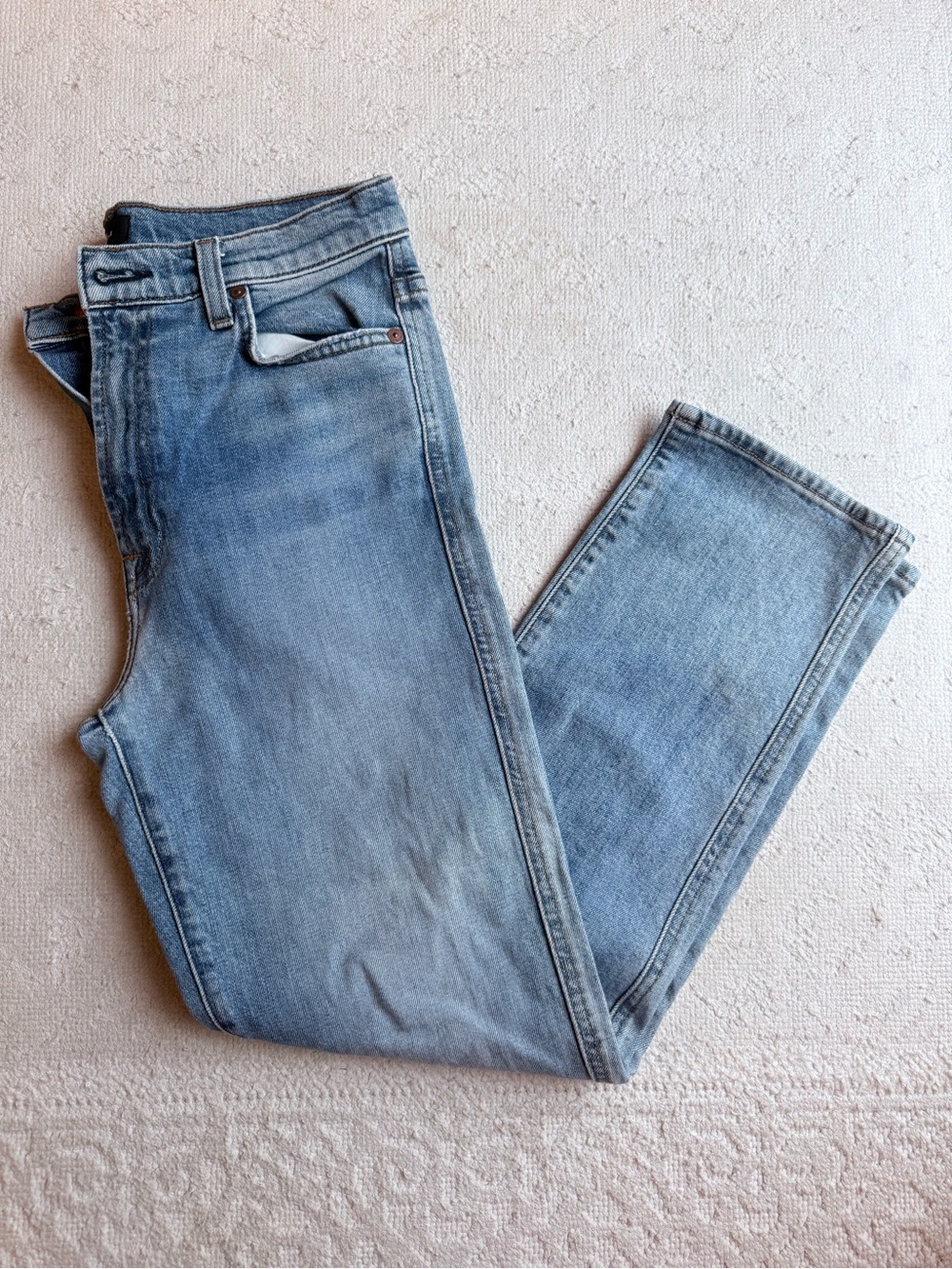 7 For All Mankind Light Wash Cropped Women's Jeans - no 98